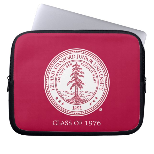 Stanford University Seal White Background Laptop Sleeve (Front)