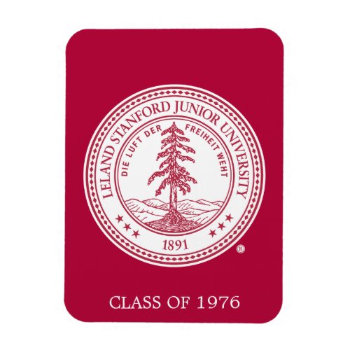 Stanford University Seal White Background Magnet