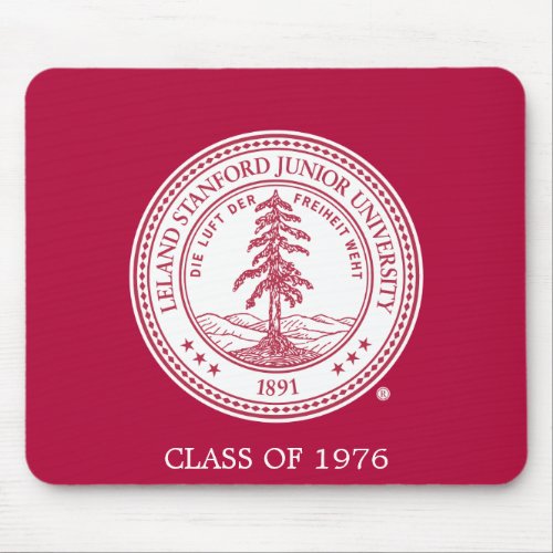 Stanford University Seal White Background Mouse Pad