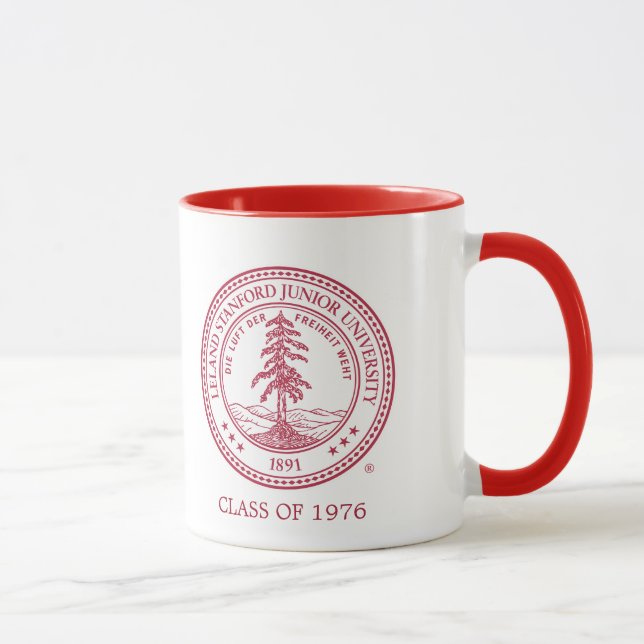 Stanford University Seal White Background Mug (Right)