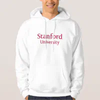 Zazzle Stanford University Stacked Hoodie, Men's, Size: Adult S, White
