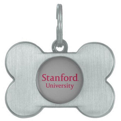 Stanford University Stacked Pet Name Tag