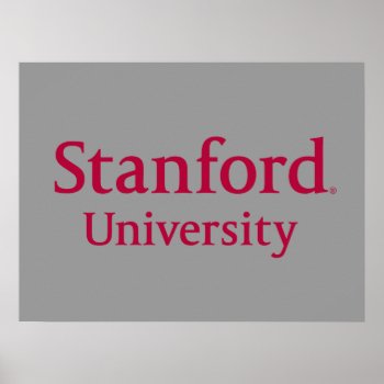 Stanford University Stacked Poster by Stanford at Zazzle