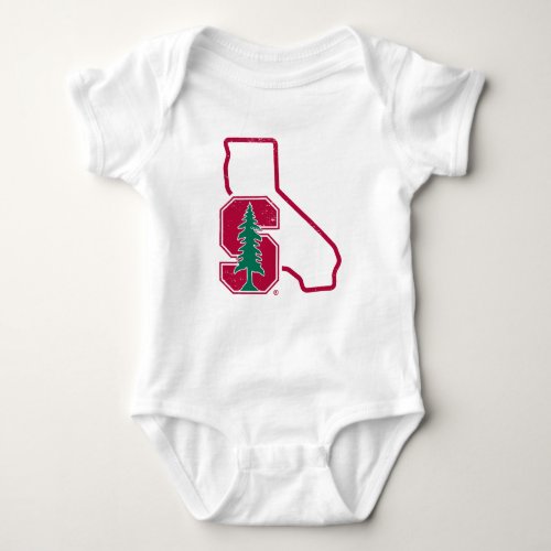 Stanford University  Standford Tree State Logo Baby Bodysuit