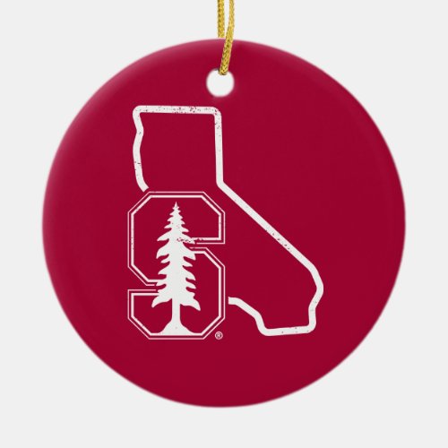 Stanford University  Standford Tree State Logo Ceramic Ornament