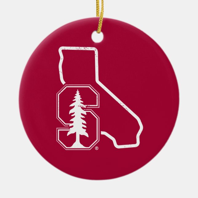 Stanford University | Standford Tree State Logo Ceramic Ornament (Front)