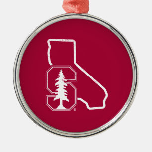 Stanford University   Standford Tree State Logo Metal Ornament