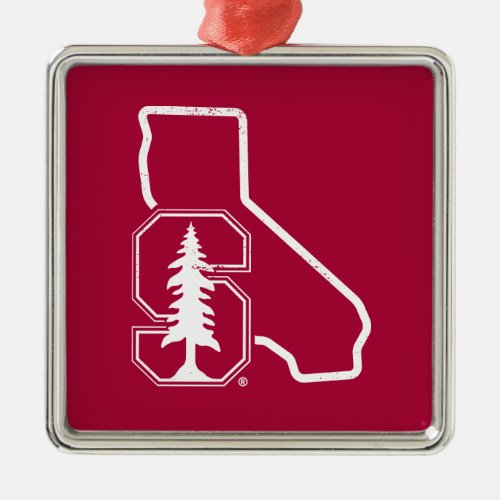 Stanford University  Standford Tree State Logo Metal Ornament
