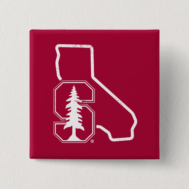 Stanford University | Standford Tree State Logo Pinback Button (Front)