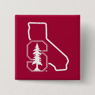 Stanford University Standford Tree State Logo Pinback Button