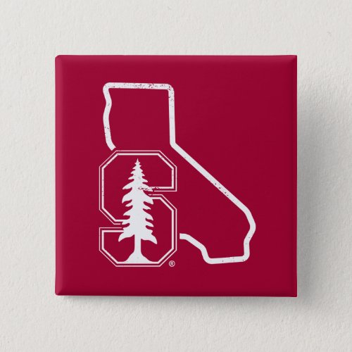 Stanford University  Standford Tree State Logo Pinback Button