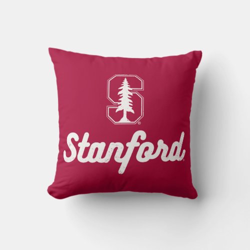 Stanford University  The Stanford Tree Throw Pillow