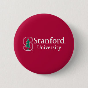 Stanford University with Cardinal Block "S" & Tree Button