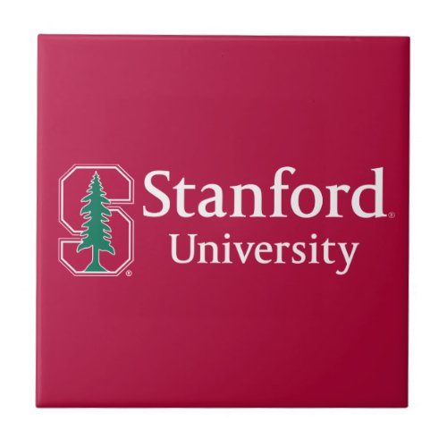 Stanford University with Cardinal Block S  Tree Ceramic Tile