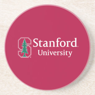 Stanford University with Cardinal Block "S" & Tree Coaster