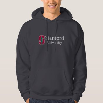 Stanford University With Cardinal Block "s" & Tree Hoodie by Stanford at Zazzle