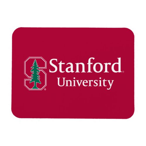 Stanford University with Cardinal Block S  Tree Magnet