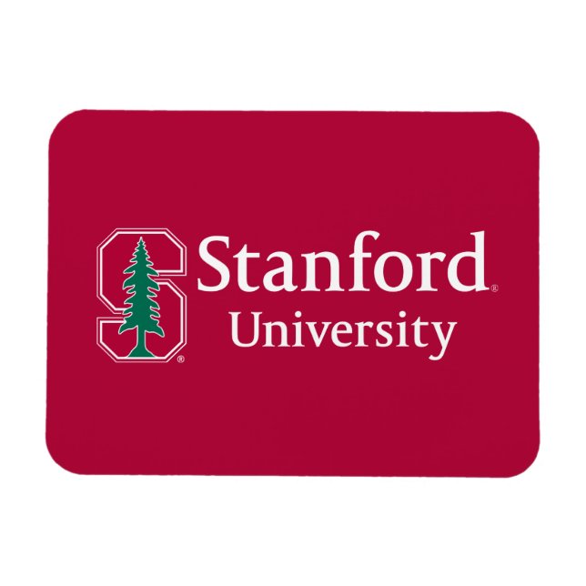 Stanford University with Cardinal Block "S" & Tree Magnet (Horizontal)