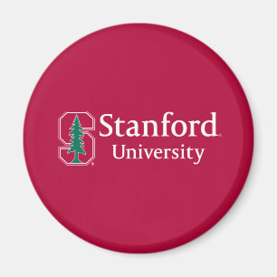 Stanford University with Cardinal Block "S" & Tree Magnet