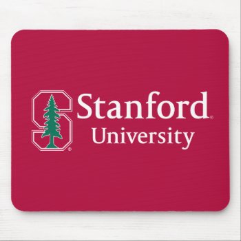 Stanford University With Cardinal Block "s" & Tree Mouse Pad by Stanford at Zazzle