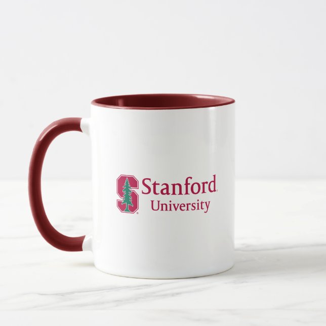 Stanford University with Cardinal Block "S" & Tree Mug (Left)