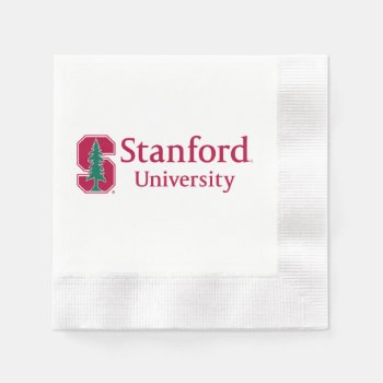 Stanford University With Cardinal Block "s" & Tree Napkins by Stanford at Zazzle