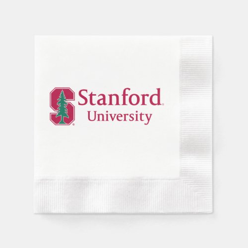 Stanford University with Cardinal Block S  Tree Napkins