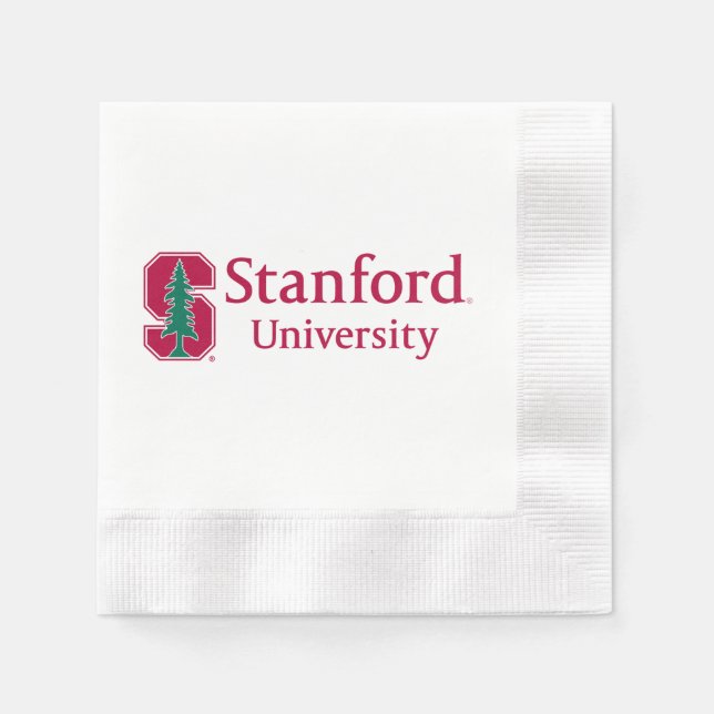 Stanford University with Cardinal Block "S" & Tree Napkins (Front)