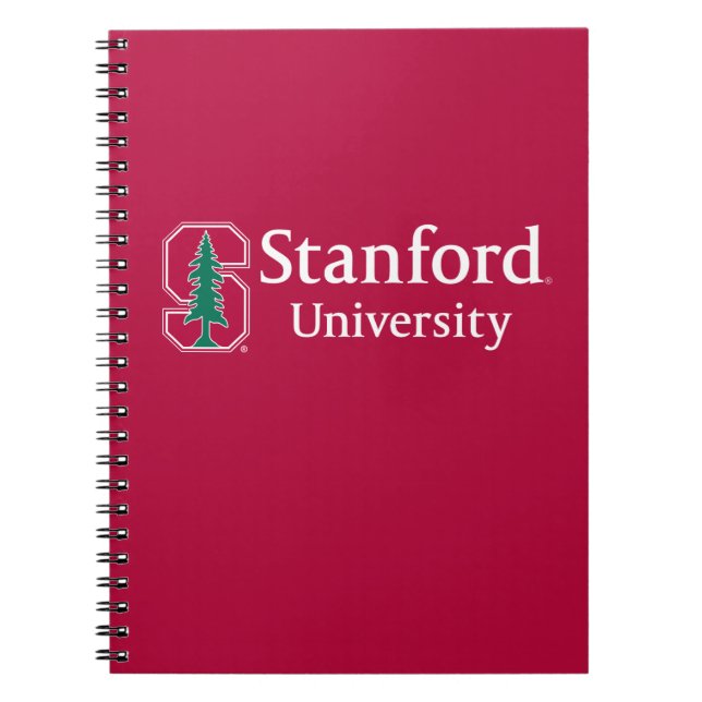 Stanford University with Cardinal Block "S" & Tree Notebook (Front)