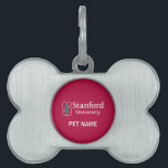 Stanford University with Cardinal Block "S" & Tree Pet Name Tag<br><div class="desc">Check out these official Stanford University designs! Personalize your own Stanford merchandise on Zazzle.com! Click the Customize button to insert your own name, class year, or club to make a unique product. Try adding text using various fonts & view a preview of your design! Zazzle's easy to customize products have...</div>