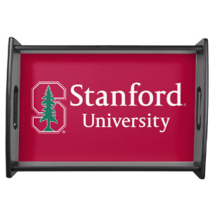 Stanford University with Cardinal Block "S" & Tree Serving Tray