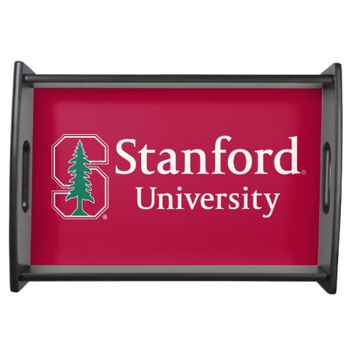 Stanford University with Cardinal Block S  Tree Serving Tray