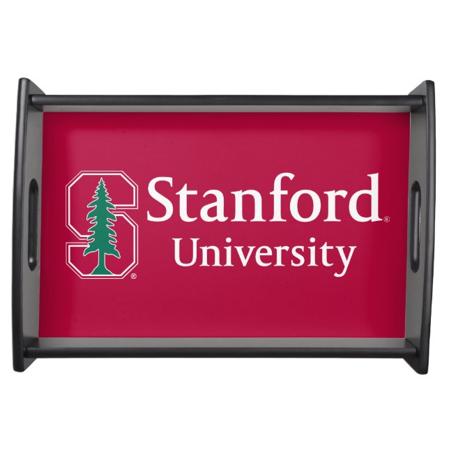 Stanford University with Cardinal Block "S" & Tree Serving Tray (Front)