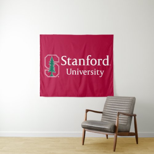 Stanford University with Cardinal Block S  Tree Tapestry