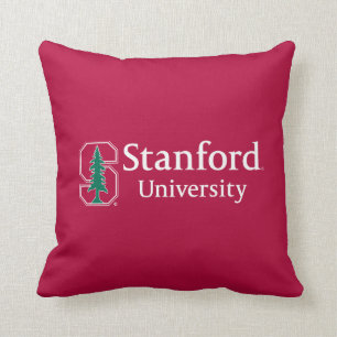 Stanford University with Cardinal Block "S" & Tree Throw Pillow