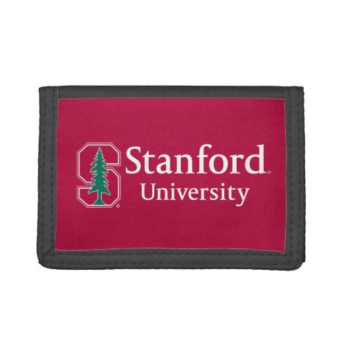 Stanford University with Cardinal Block S  Tree Trifold Wallet