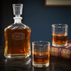 Stanford Whiskey Rocks Glass Set With Decanter