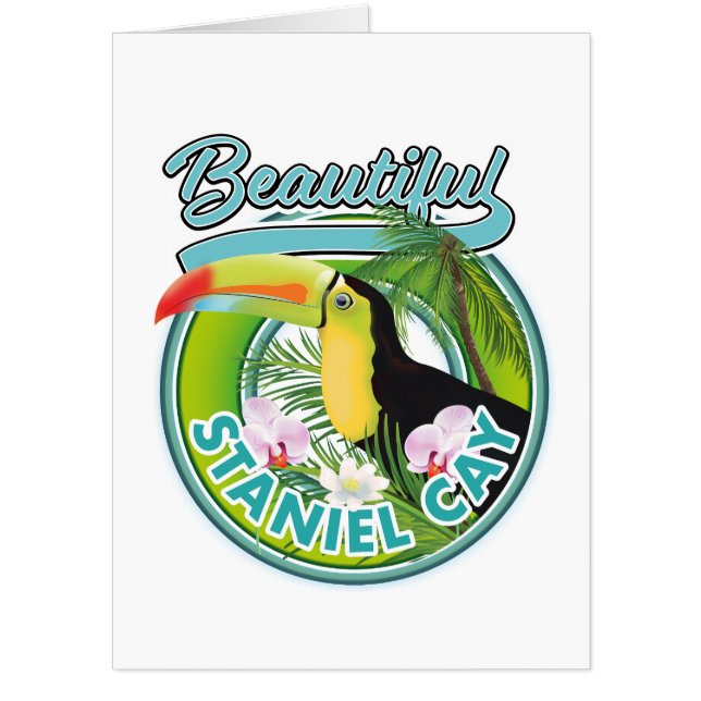Staniel Cay travel logo Card (Front)