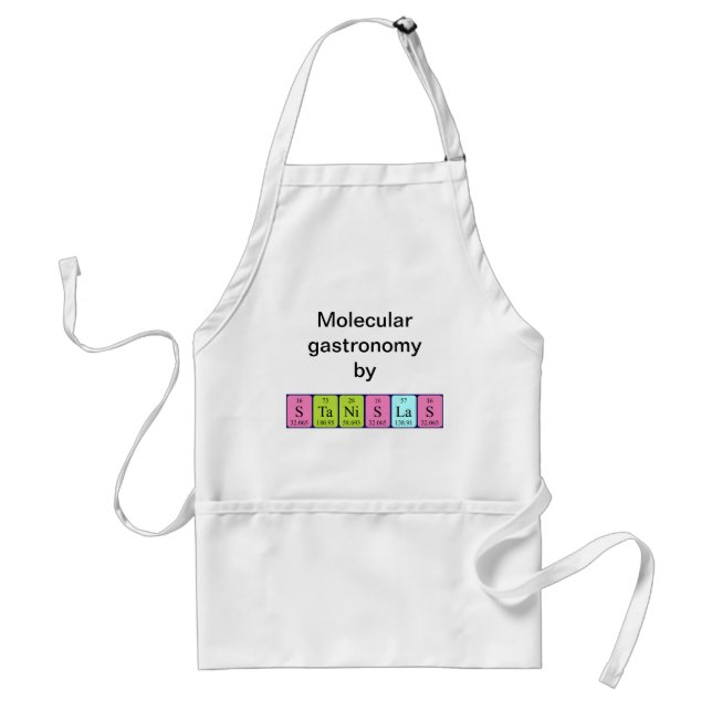 Stanislas periodic table name apron (Front)