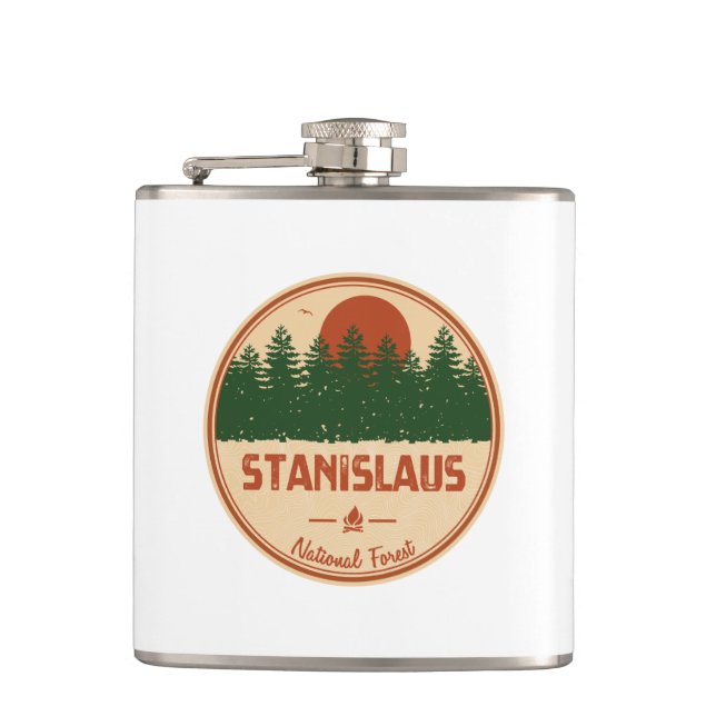 Stanislaus National Forest Flask (Front)