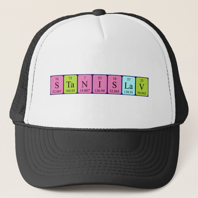 Stanislav periodic table name hat (Front)