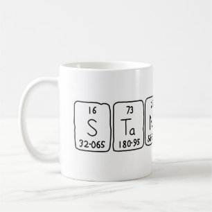 Stanislav periodic table name mug