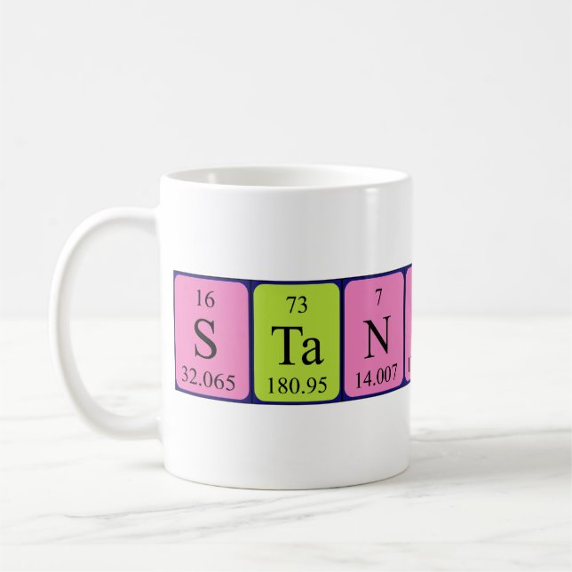 Stanislav periodic table name mug (Left)