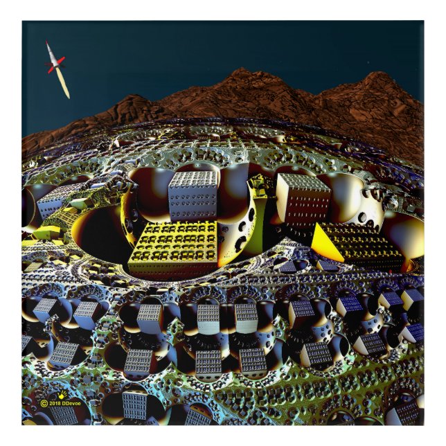 Stanislaw Lem Station Acrylic Print (Front)