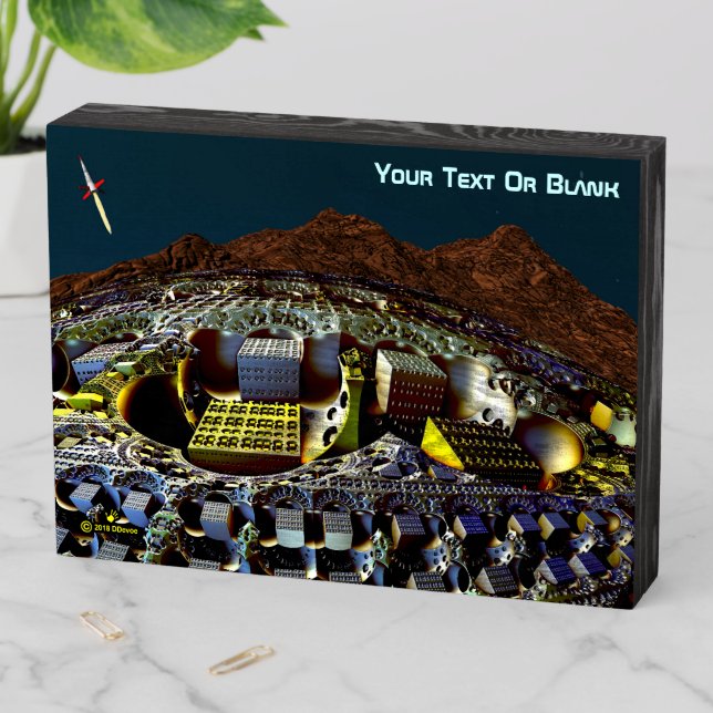 Stanislaw Lem Station Wooden Box Sign (In Situ Horizontal)