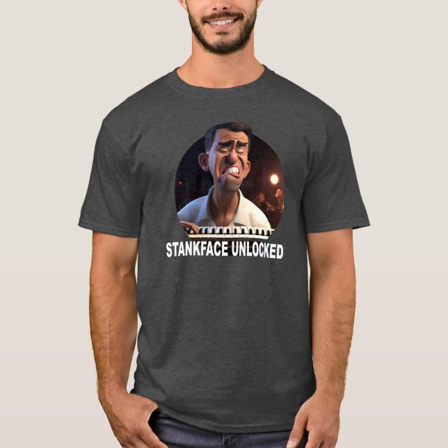 Stank Face Unlocked Funny Jazz T-Shirt (Front)