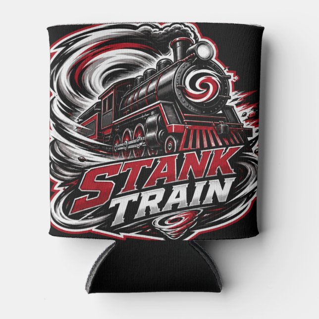 Stank Train Carolina Hockey Can Cooler (Front)