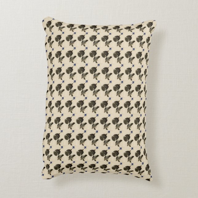 Stanley (Cooper's) Hawk Audubon's Birds of America Accent Pillow (Back(Vertical))
