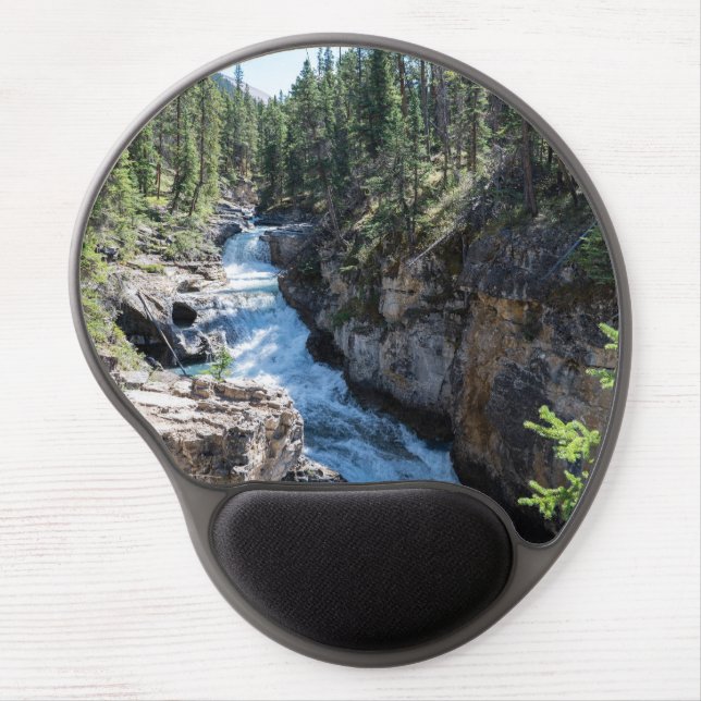 Stanley Falls, Canadian Waterfall Photography Gel Mouse Pad (Front)