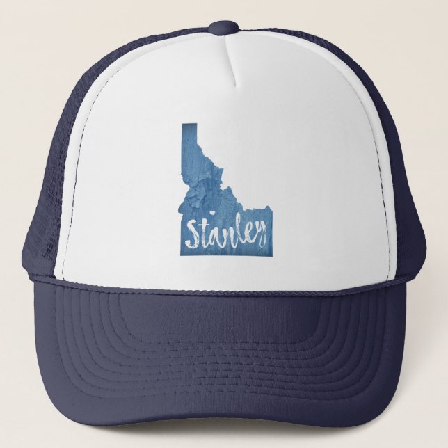 Stanley Idaho Wood Grain Trucker Hat (Front)